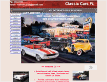 Tablet Screenshot of classiccarsfl.com